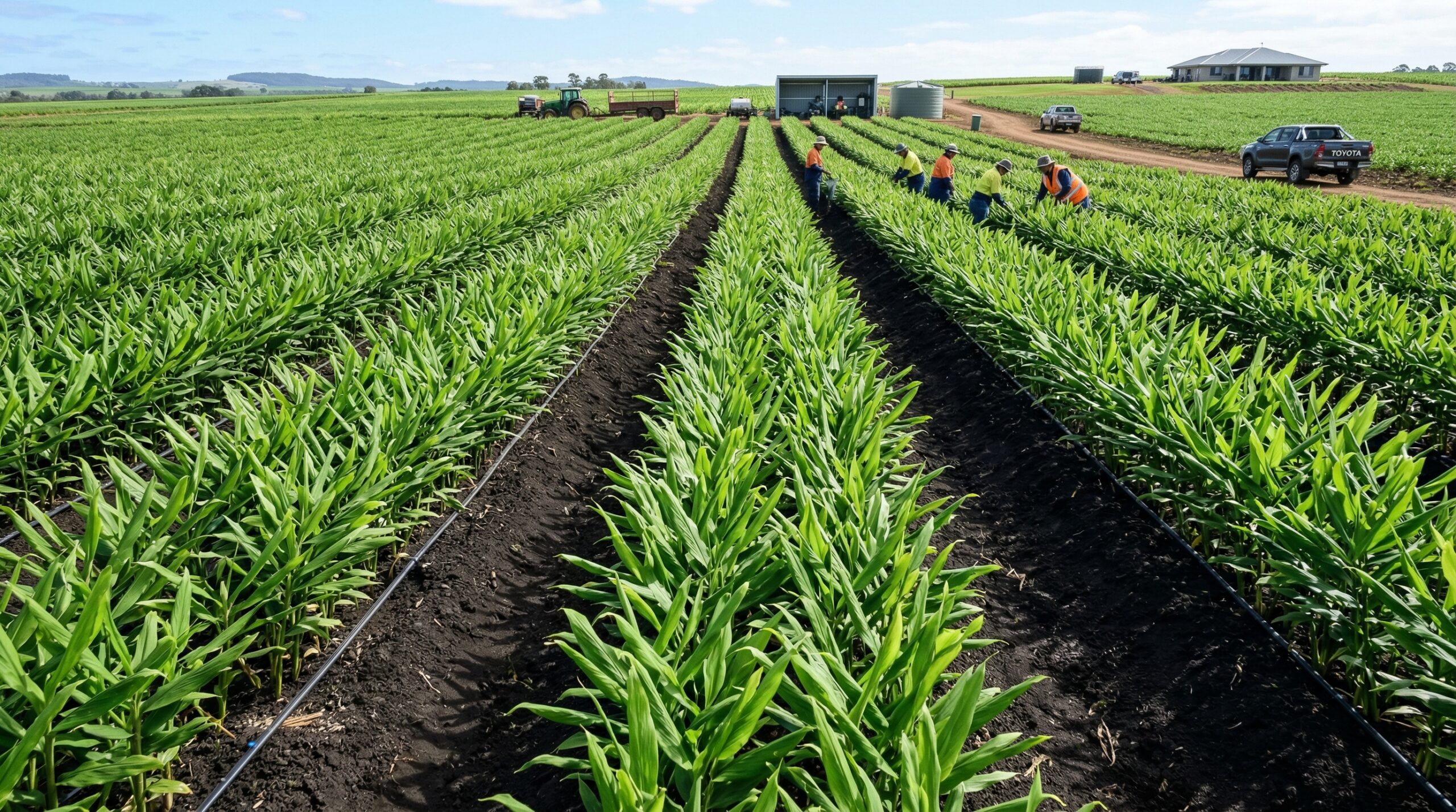 Ginger and Turmeric Field